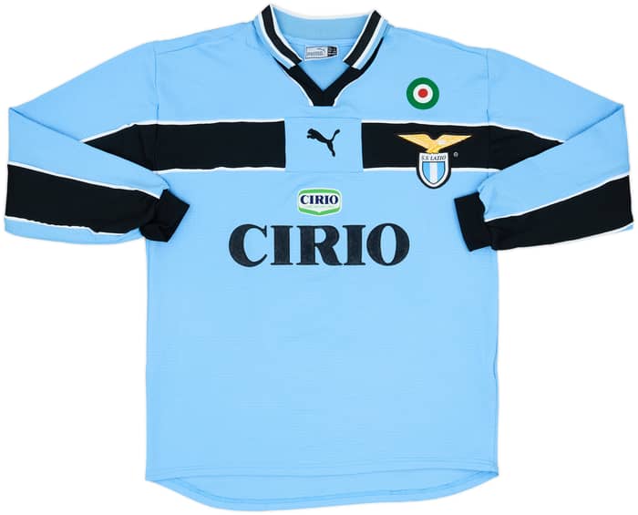 1998-00 Lazio Home L/S Shirt Nedved #18 - 6/10 - (S)
