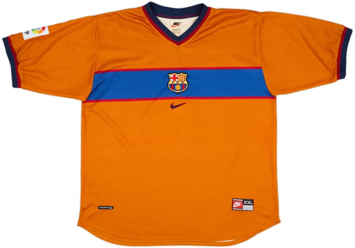 1998-00 Barcelona Away Shirt Rivaldo #11 - 8/10 - (XXL)