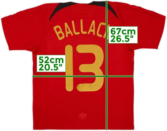 2008-09 Germany Away Shirt Ballack #13 - 10/10 - (XL.Boys)