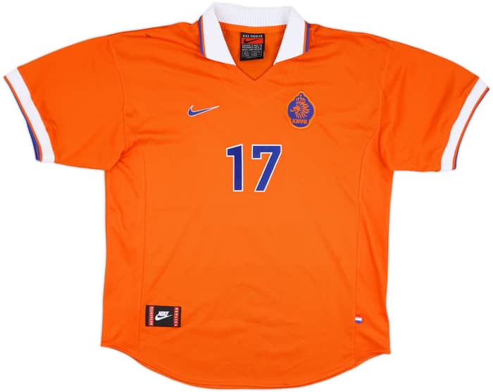 1997-98 Netherlands Home Shirt #17 - 8/10 - (XL)