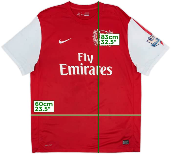 2011-12 Arsenal Home Shirt - 5/10 - (XXL)