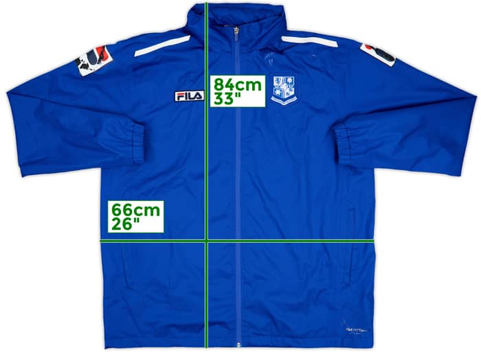 2012-14 Tranmere Rovers Fila Hooded Rain Jacket - 5/10 - (XL)