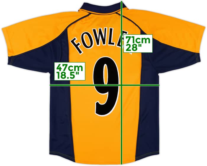 2000-02 Liverpool Away Shirt Fowler #9 - 6/10 - (L.Boys)