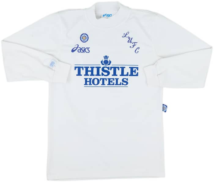 1995-96 Leeds United Home L/S Shirt Yeboah #21 - 8/10 - (S)