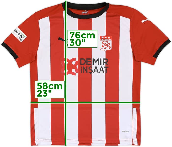 2021-22 Sivasspor Home Shirt - 9/10 - (L)