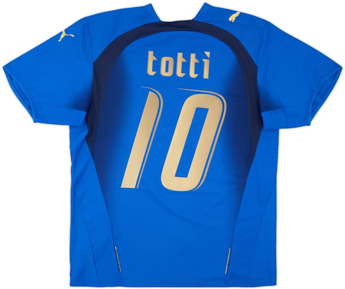 2006 Italy Home Shirt Totti #10 - 6/10 - (M)
