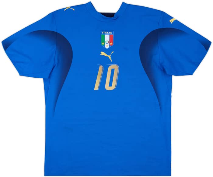 2006 Italy Home Shirt Totti #10 - 6/10 - (M)