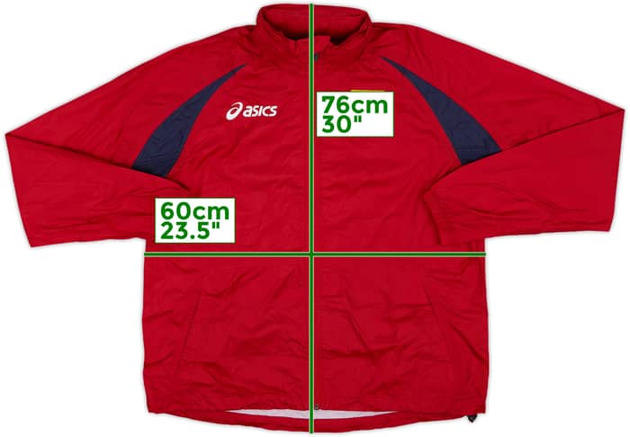 2008-09 Genoa Asics Hooded Rain Jacket - 7/10 - (XL)