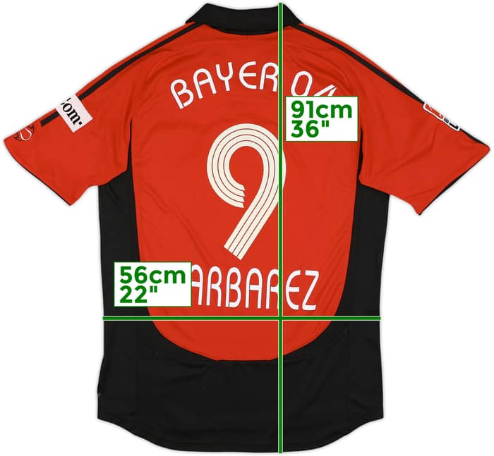 2006-07 Bayer Leverkusen Signed Home Shirt Barbarez #9 - 5/10 - (M)
