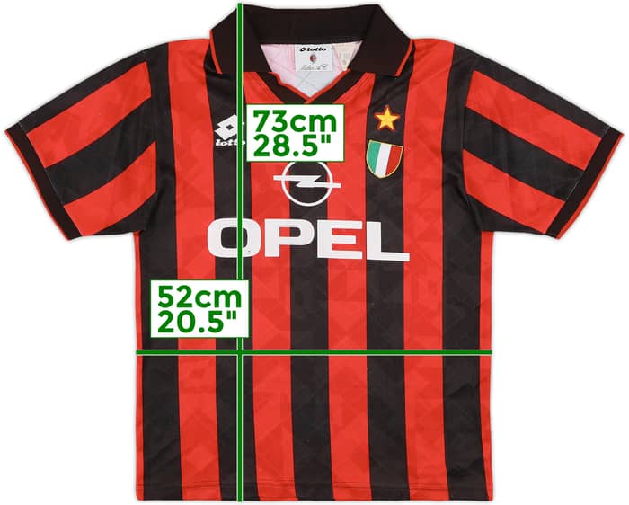1994-95 AC Milan Home Shirt - 5/10 - (S)