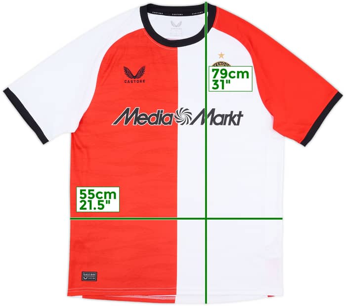 2024-25 Feyenoord Home Shirt - 9/10 - (L)
