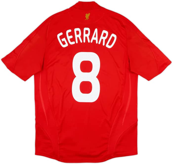 2008-10 Liverpool Home Shirt Gerrard #8 - 6/10 - (M)