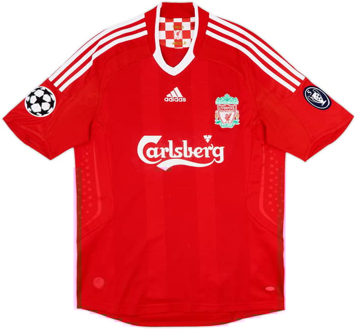 2008-10 Liverpool Home Shirt Gerrard #8 - 6/10 - (M)