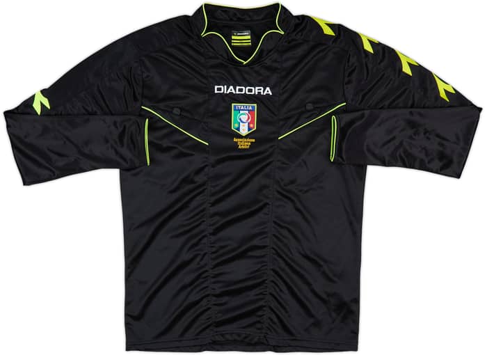 2013-14 Italy Diadora Referee L/S Shirt - 7/10 - (S)