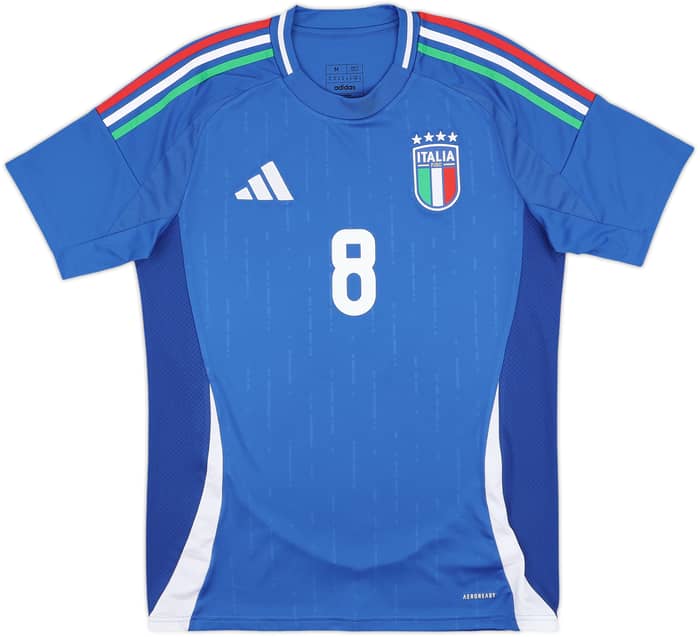 2024-25 Italy Home Shirt Jorginho #8 - 10/10 - (M)