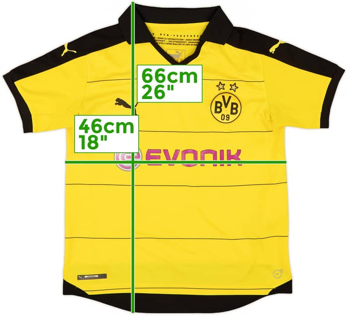 2015-16 Borussia Dortmund Home Shirt - 8/10 - (L.Boys)