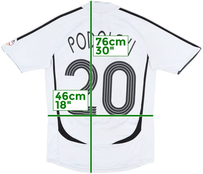 2005-07 Germany Home Shirt Podolski #20 - 5/10 - (S)