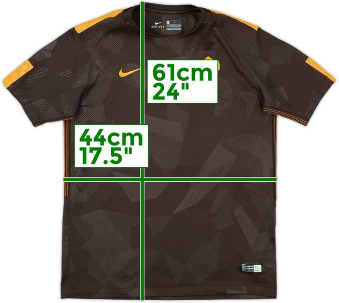 2017-18 Roma Third Shirt - 8/10 - (L.Boys)