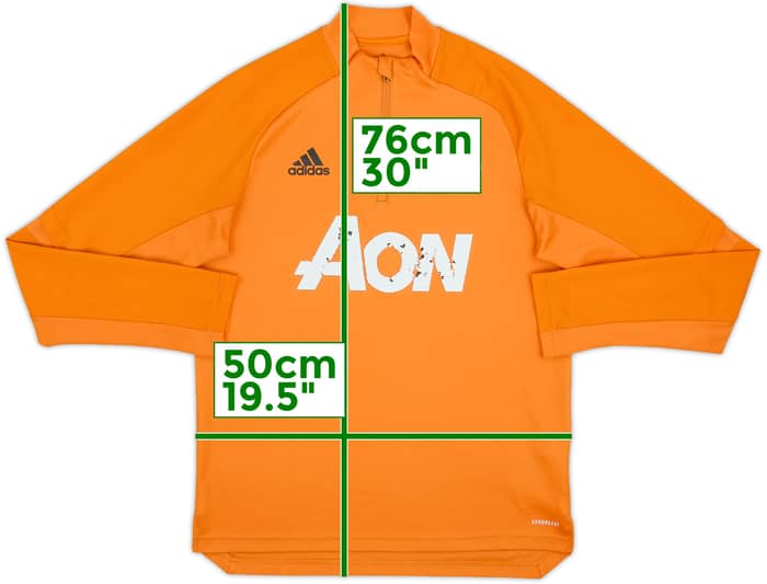 2020-21 Manchester United adidas 1/4 Zip Drill Top - 4/10 - (M)