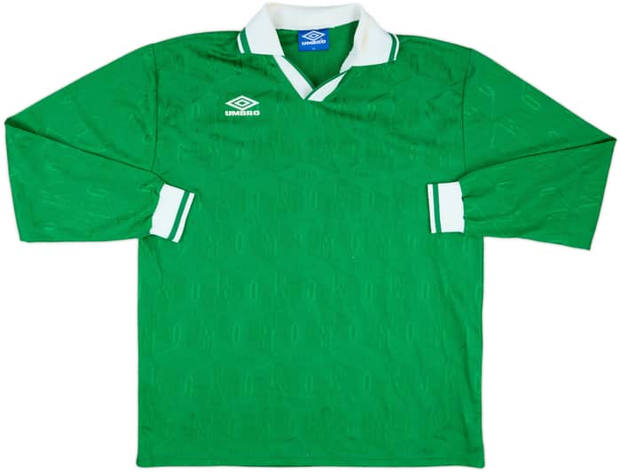 1990s Umbro Template L/S Shirt #18 - 7/10 - (XL)