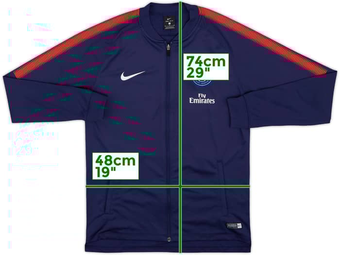 2017-18 Paris Saint-Germain Nike Track Jacket - 8/10 - (M)