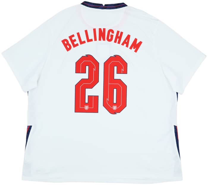 2020-22 England Home Shirt Bellingham #26 - 7/10 - (3XL)