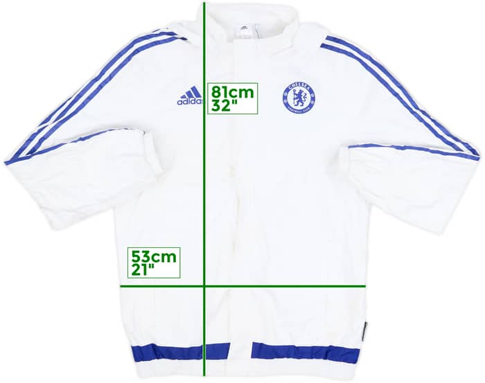 2015-16 Chelsea adidas Hooded Rain Jacket - 6/10 - (M)