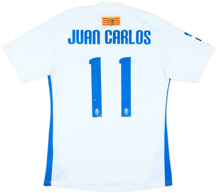 2011-12 Real Zaragoza Match Issue Home Shirt Juan Carlos #11