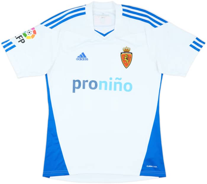 2011-12 Real Zaragoza Match Issue Home Shirt Juan Carlos #11