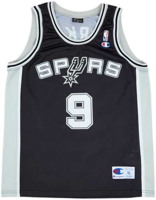 2002-10 San Antonio Spurs Parker #9 Champion Away Jersey - 9/10 - (XL)