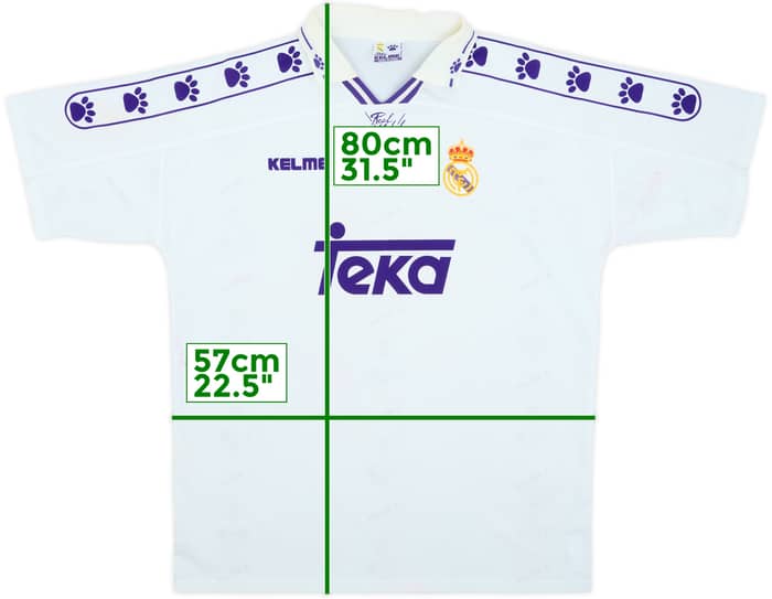 1994-96 Real Madrid Home Shirt - 6/10 - (XL)