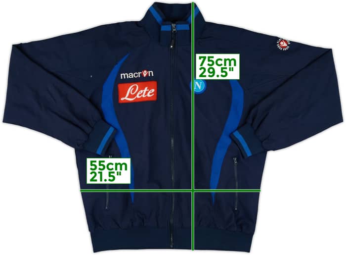 2009-10 Napoli Macron Track Jacket - 8/10 - (L)