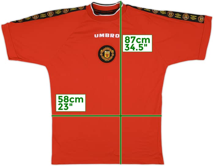 1996-97 Manchester United Umbro Cotton Tee - 9/10 - (XL)