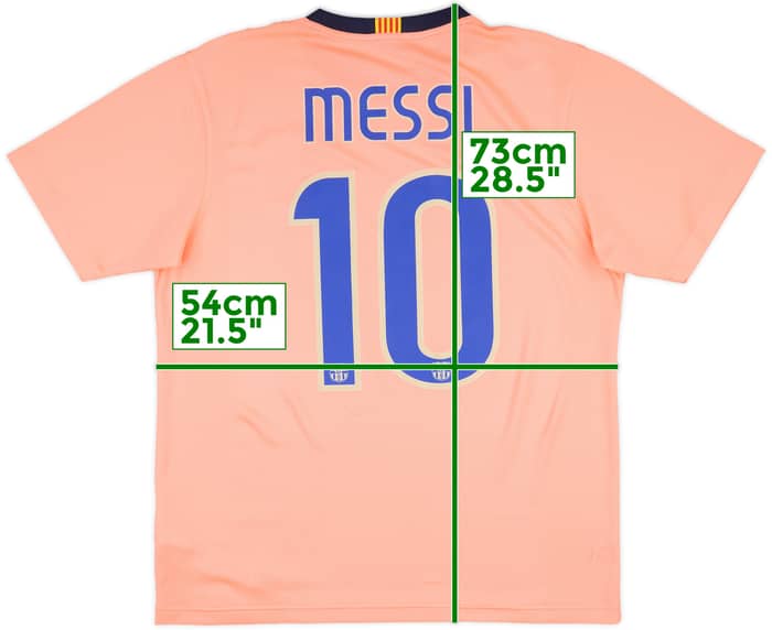 2009-10 Barcelona Basic Away Shirt Messi #10 - 6/10 - (M)