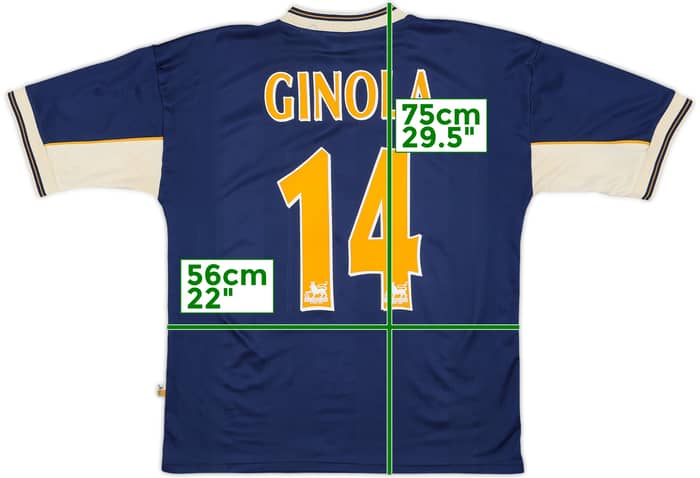 1997-98 Tottenham Away Shirt Ginola #14 - 9/10 - (M)