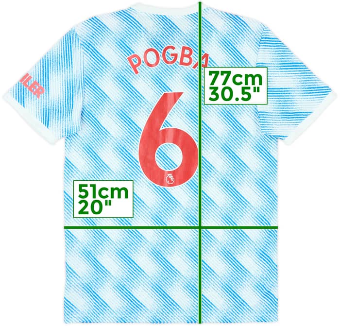 2021-22 Manchester United Away Shirt Pogba #6 - 8/10 - (M)