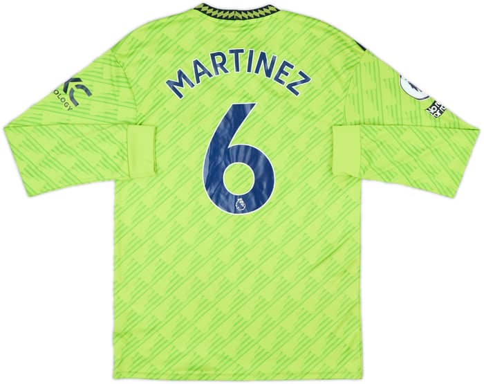2022-23 Manchester United Third L/S Shirt Martinez #6 - 8/10 - (M)