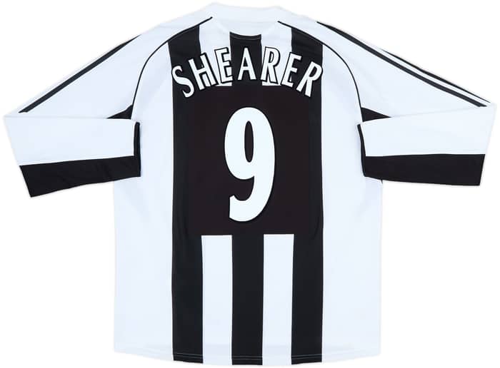 2005-07 Newcastle Home L/S Shirt Shearer #9 - 10/10 - (L)