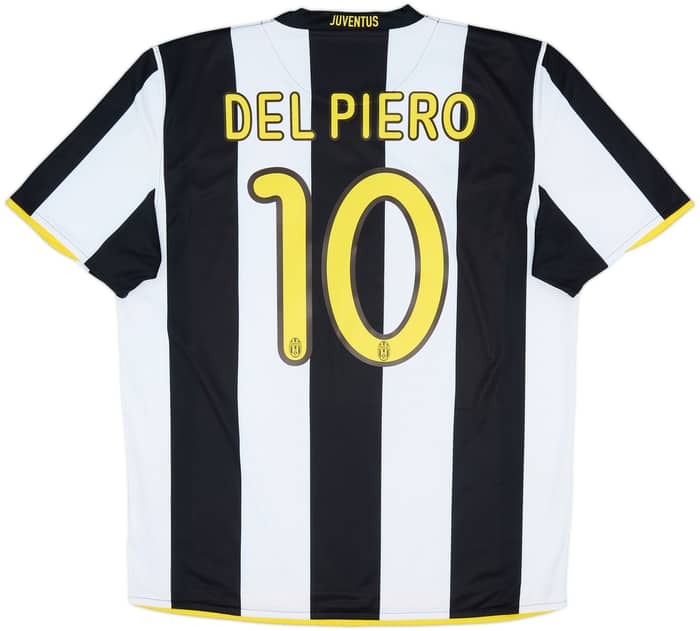 2008-09 Juventus Home Shirt Del Piero #10 - 8/10 - (L)