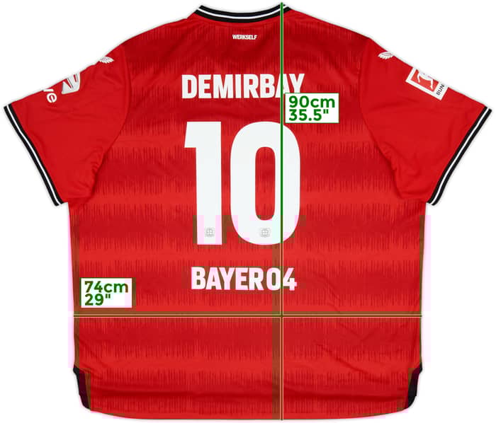 2022-23 Bayer Leverkusen Home Shirt Demirbay #10 - 8/10 - (5XL)