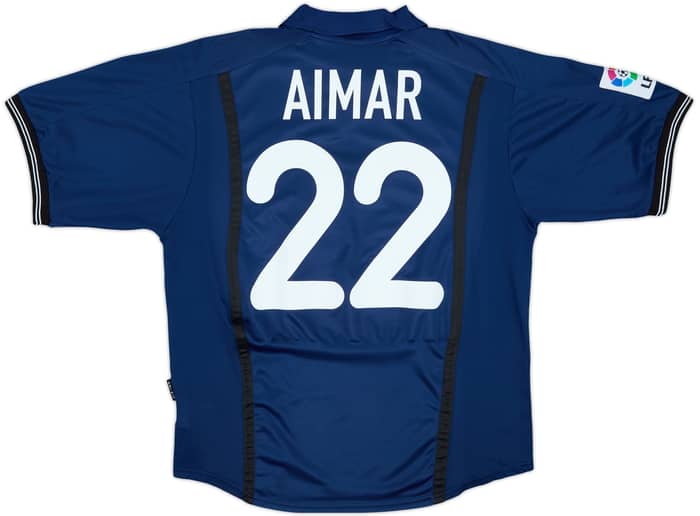 2000-01 Valencia Away Shirt Aimar #22 - 9/10 - (M)