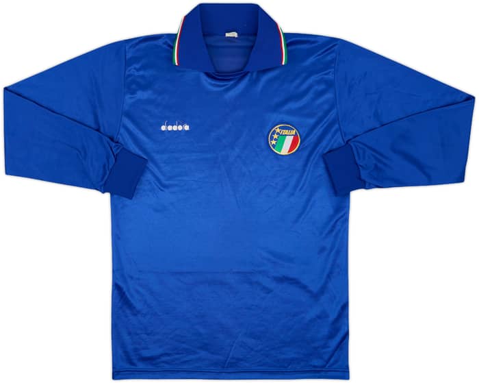 1986-88 Italy Home L/S Shirt - 7/10 - (M)
