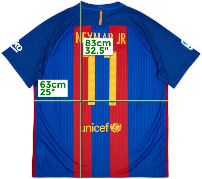 2016-17 Barcelona Home Shirt Neymar Jr #11 (XXL)