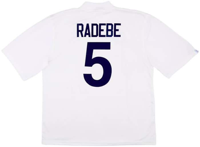 1995-96 Leeds United Home Shirt Radebe #5 - 8/10 - (XXL)