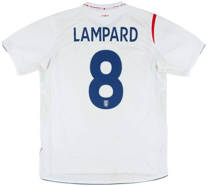 2005-07 England Home Shirt Lampard #8 - 5/10 - (L)