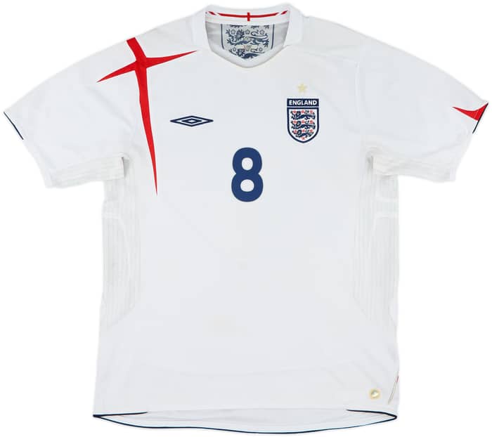2005-07 England Home Shirt Lampard #8 - 5/10 - (L)