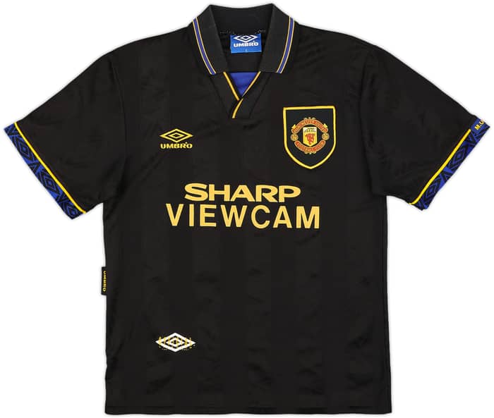 1993-95 Manchester United Away Shirt Cantona #7 - 8/10 - (S)