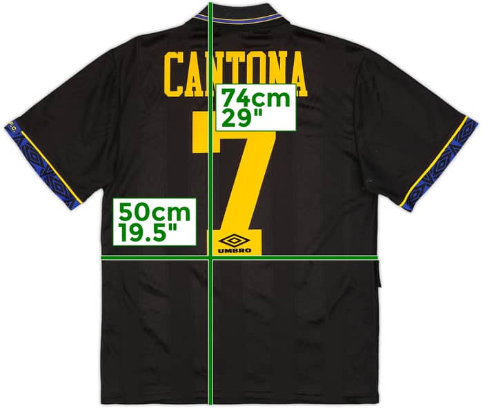 1993-95 Manchester United Away Shirt Cantona #7 - 8/10 - (S)