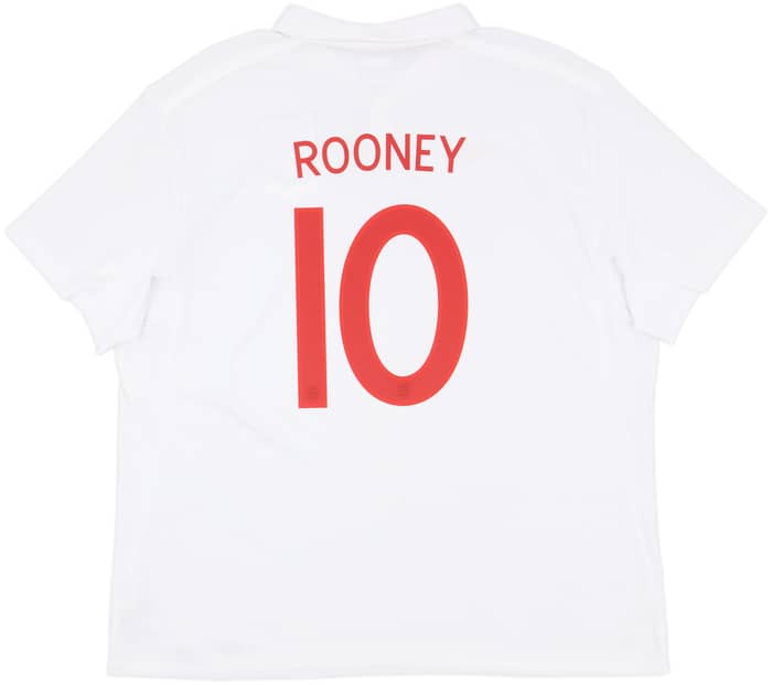 2009-10 England Home Shirt Rooney #10 - 8/10 - (3XL)