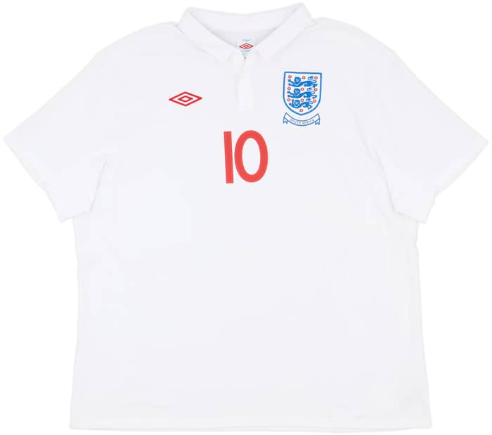 2009-10 England Home Shirt Rooney #10 - 8/10 - (3XL)